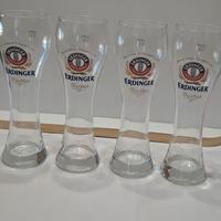 4 Bicchieri Erdinger Weissbier 0,5 I