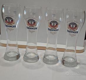 4 Bicchieri Erdinger Weissbier 0,5 I