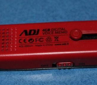 Adj voice memo usb - registratore portatile