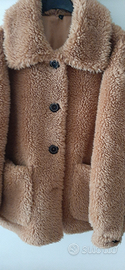 Giacca beige Teddy media lunghezza S