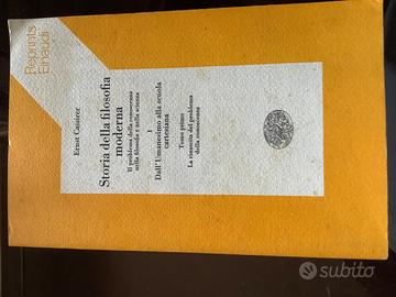 Cassirer, Storia della filosofia moderna, einaudi