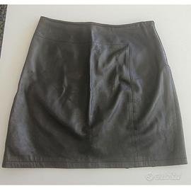 Gonna Versace pelle  vintage 90s italiana t. 44