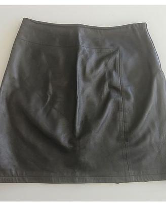Gonna Versace pelle  vintage 90s italiana t. 44