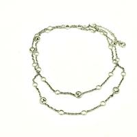 Chantecler collana loghi oro bianco 18 kt