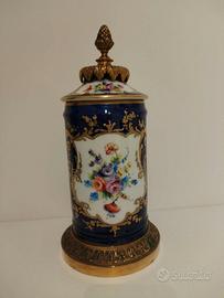 Vaso in porcellana antica in stile Le Tallec