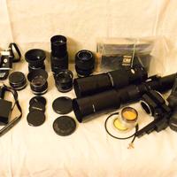 Olympus OM-1 ed OM-2 set COMPLETO vintage.