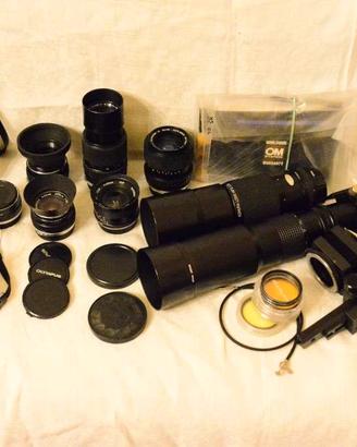 Olympus OM-1 ed OM-2 set COMPLETO vintage.