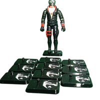 10 Basi Gi Joe Vintage Nero/Bianco 3 mm 10 cm