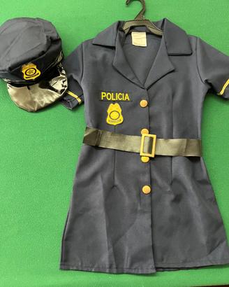 Vestito carnevale polizia 5-6 anni