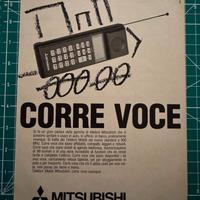 Pubblicità Mitsubishi Telefoni Mobili vintage 1991