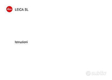 LIBRETTO LEICA  SE/S2/3/SL Typ 601/SL2/Sofort