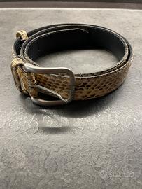 Cintura in pelle di pitone