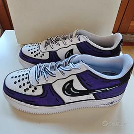 Nike Air Force 1 (GS) CUSTOM Cartoon Viola 