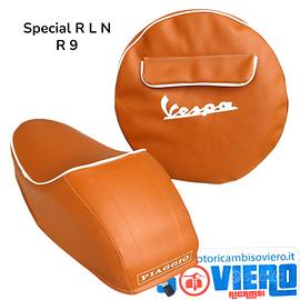 Sella Gobba e Copriruota Marrone Rigo Bianco Ruota