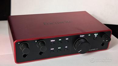 scarlett focusrite  ultima generazione 