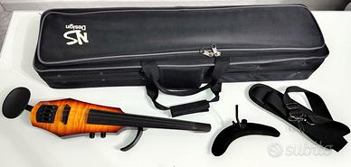 Violino elettrico NS Design WAV4 + accessori vari