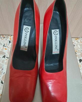 Eleganti décolleté pelle Pollini vintage 