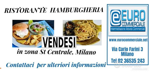 158/24 RISTORANTE HAMBURGHERIA in zona St Centrale