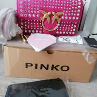 borsa pinko love bag con strass