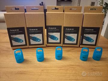 5 tappi per viti da ghiaccio blue ice