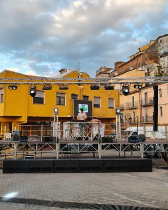 impianto audio line array completo 