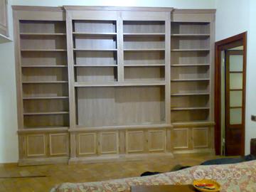 Grande libreria in rovere