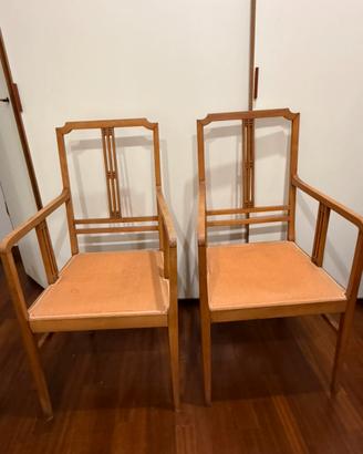 Coppia di sedie vintage