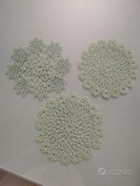 Set 3 centrini chiacchierino 