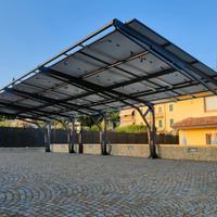 Coperture - tettoia auto con pannelli solari