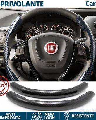 COPRIVOLANTE per FIAT Effetto FIBRA CARBONIO Nero