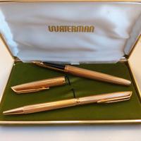 Penne stilografica e a sfera Waterman oro