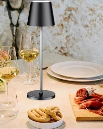 Lampada da tavolo LED Touch Nera 