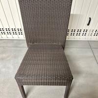 Set Sedie in Polyrattan Intrecciato
