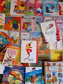 grosso lotto di 35 libri in francese per bambini