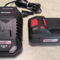 Nuovo! Batteria 4 Ah Smart+caricatore Parkside 20V