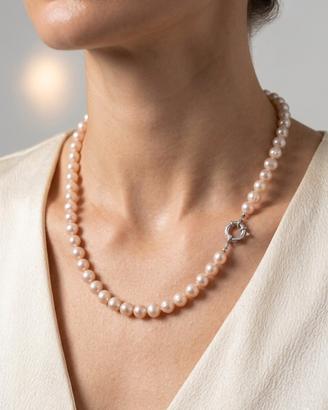 Collana di Perle Vintage – con nodi Artigianale 