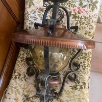 Lampadario ferto e rame