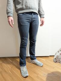 Jeans Meltin Pot da uomo blu scuro tinta unita