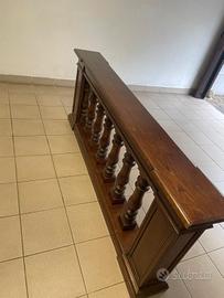 balaustra in rovere arte povera