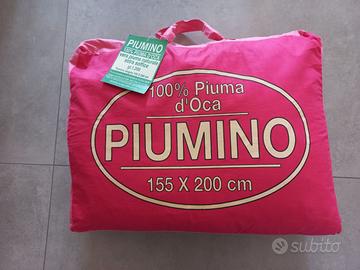 Piumino letto singolo 100% piuma NUOVO