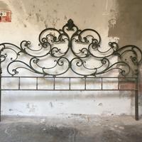 letto matrimoniale in bronzo dorato