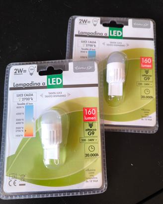 coppia lampadine 2W G9
