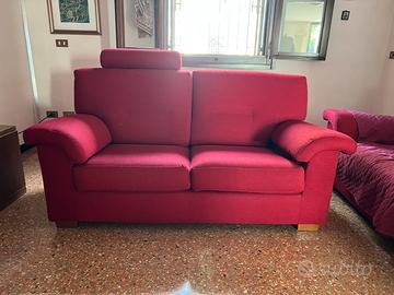 Coppia Divani rossi sfoderabili di silvy salotti