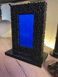 Portale del Nether Minecraft 3D con effetto luce