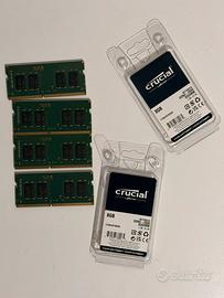 Kit 32GB (4x8GB) Memoria Ram Crucial DDR4 2666MHz