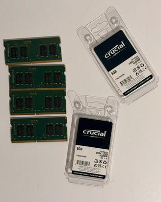 Kit 32GB (4x8GB) Memoria Ram Crucial DDR4 2666MHz