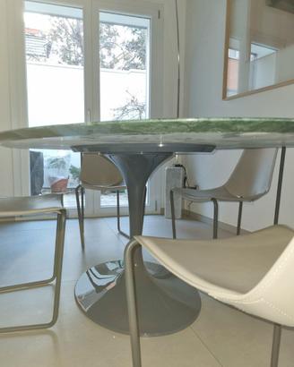 tavolo  saarinen rotondo cm.120 verde Guatemala