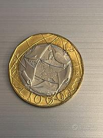 Moneta 1000 lire 1997 confini errati