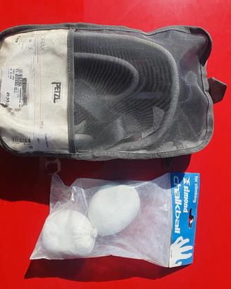 kit completo per arrampicata,imbragatura/magnesite