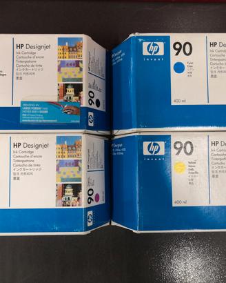 Set Cartucce 90 HP Designjet 4000,4020, 4500